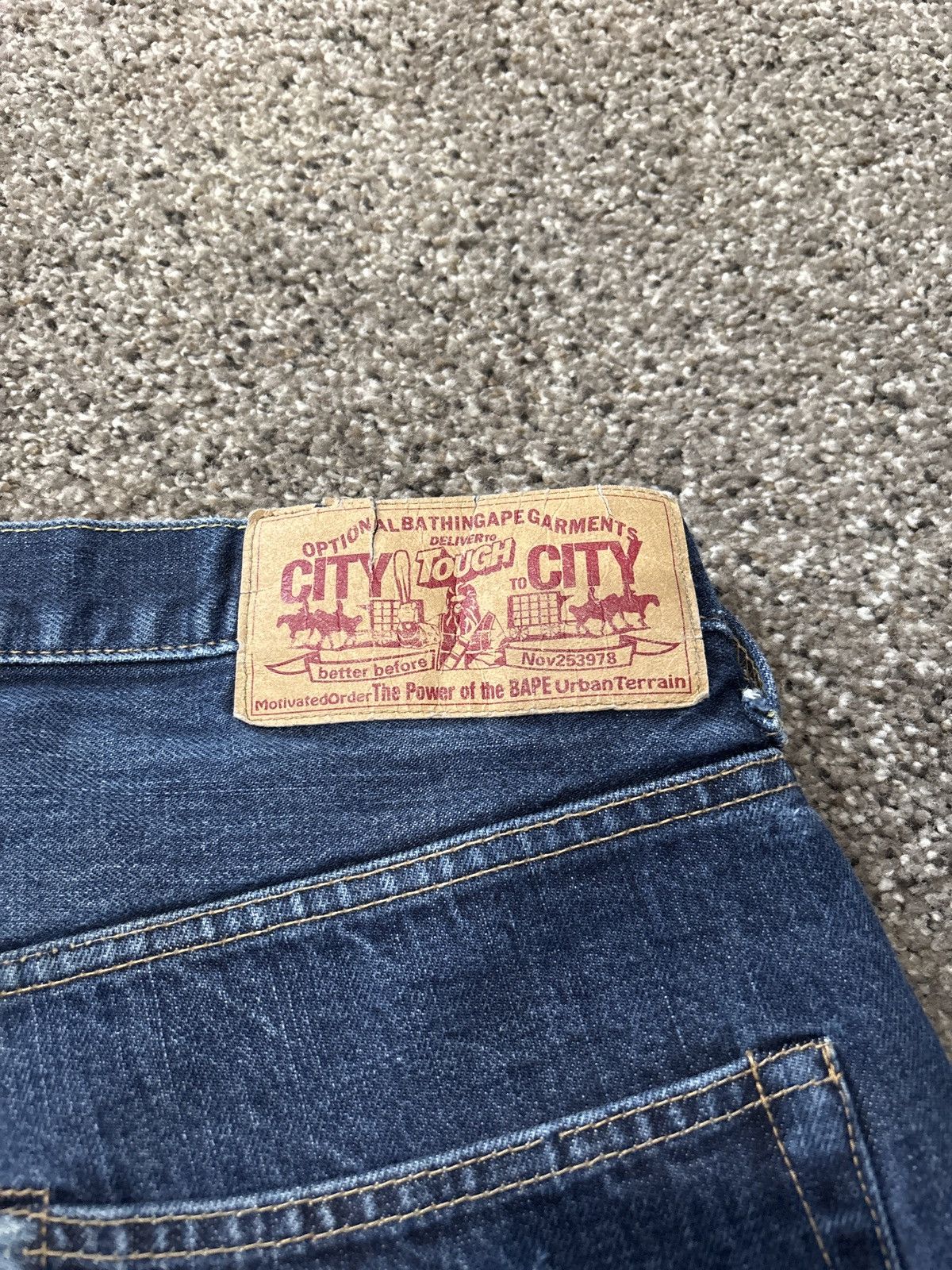 Bape 2007 bathing ape navy denim Size US 32 / EU 48 - 4 Thumbnail