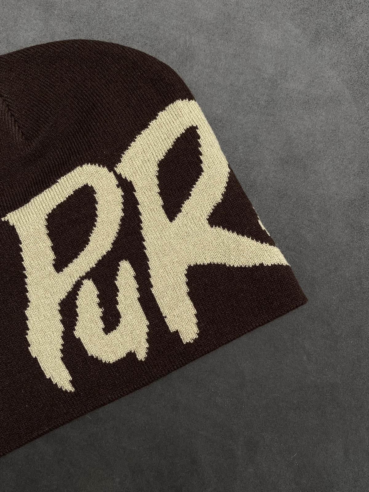 Japanese Brand Deadstock Purpill Main Logo No Cuff Brown Beanie Hats OS Size ONE SIZE - 2 Thumbnail