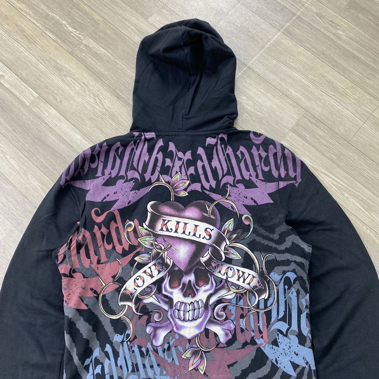 Ed Hardy Vintage Ed Hardy Love Kills Slowly Y2K Zip-Up Hoodie Size US M / EU 48-50 / 2 - 16 Thumbnail