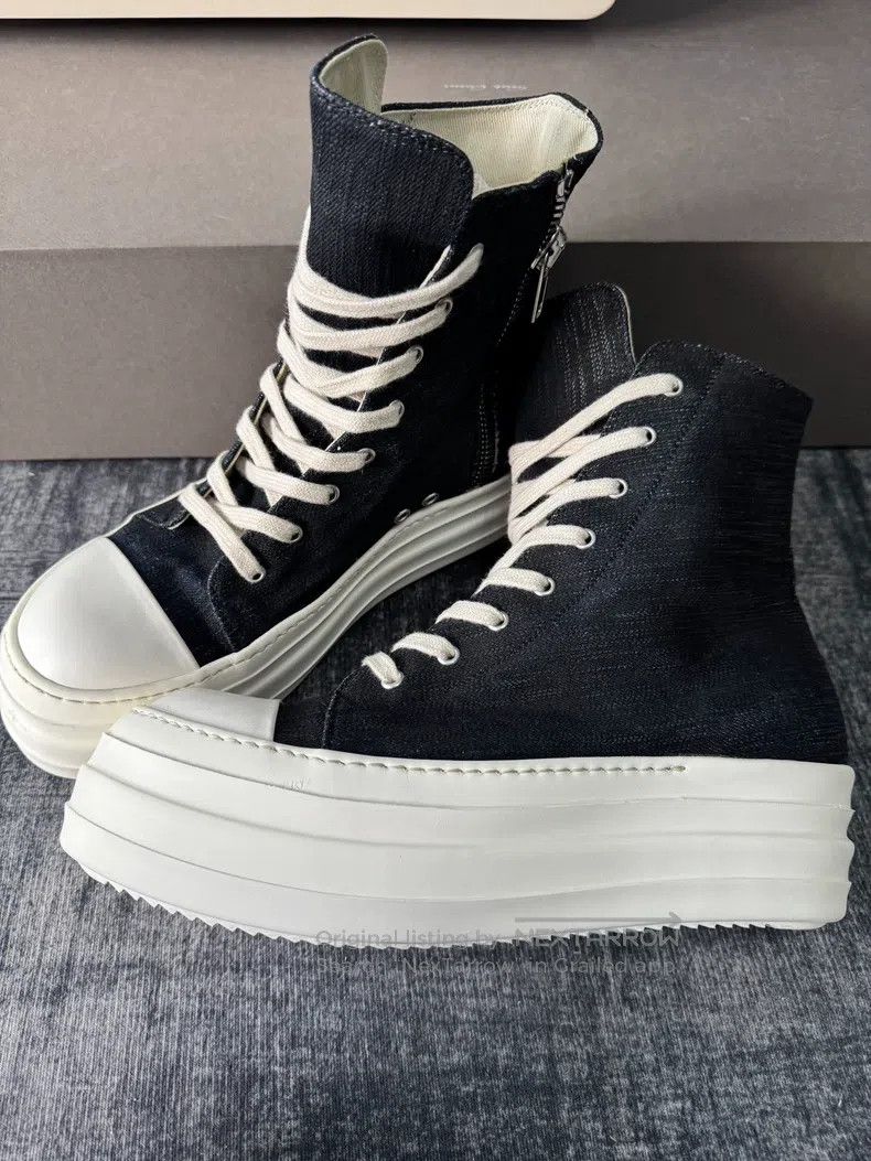 Rick Owens Rick Owens Wax-faced thick-bottomed double-layer double-li Size US 10 / EU 43 - 1 Thumbnail
