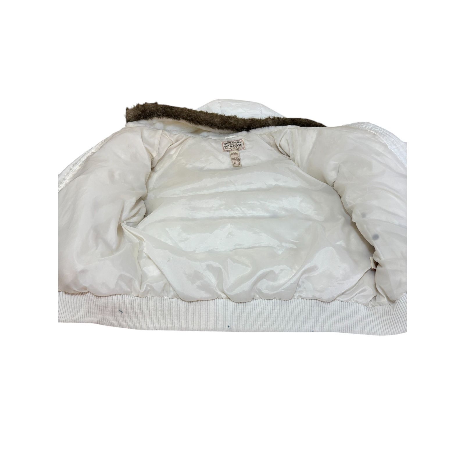 Ralph Lauren Polo Ralph Lauren Jacket Women Large White Puffer Down Size L / US 10 / IT 46 - 5 Thumbnail