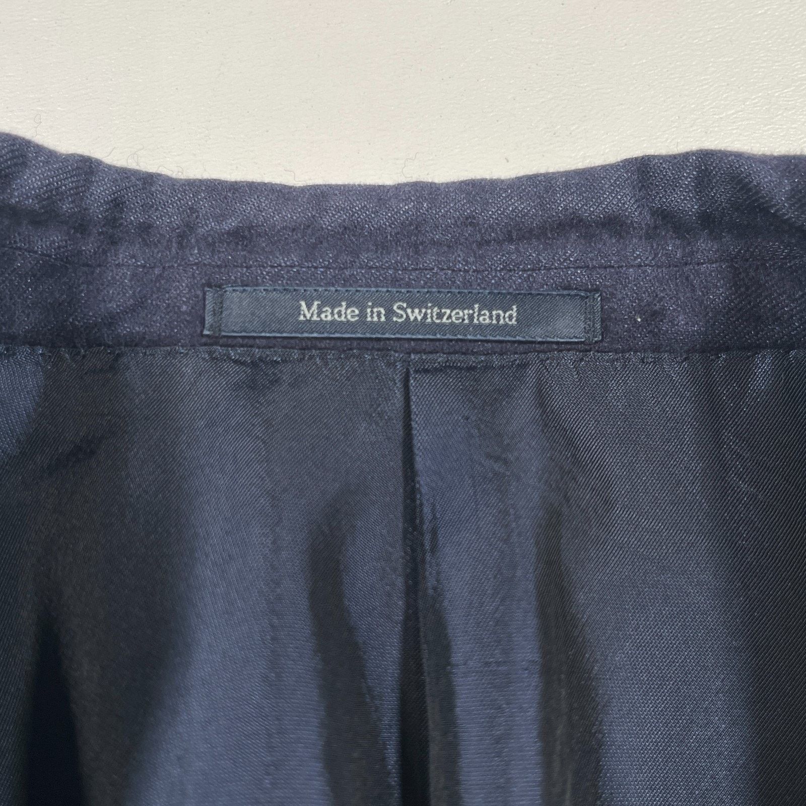 Ermenegildo Zegna Ermenegildo Zegna Mil. Easy Navy Silk jacket Coat Size 54 Size 54L - 5 Thumbnail