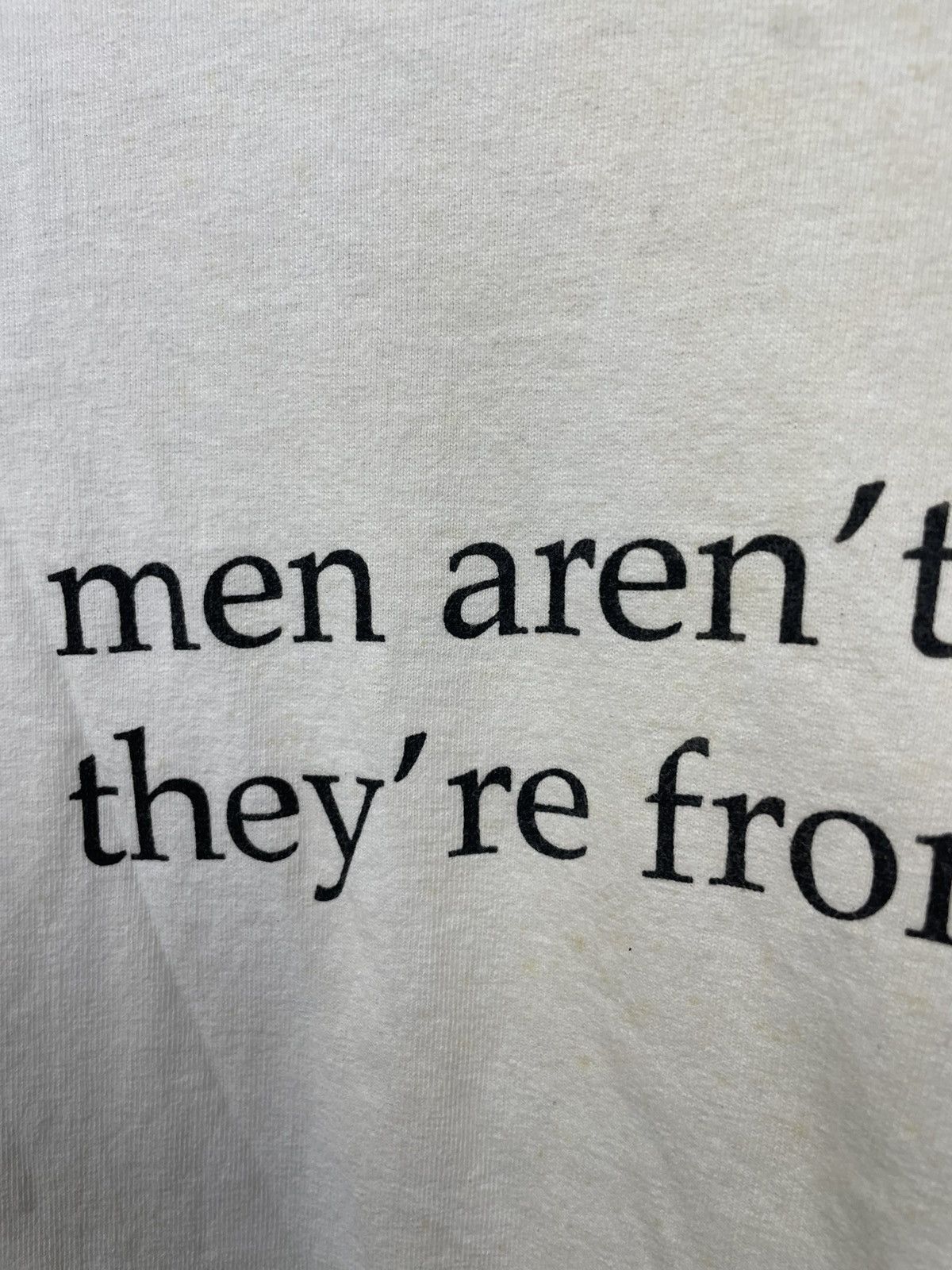 Vintage Vintage 1999 Men Aren’t From Mars They’re From Penus T Shirt Size US XL / EU 56 / 4 - 4 Thumbnail