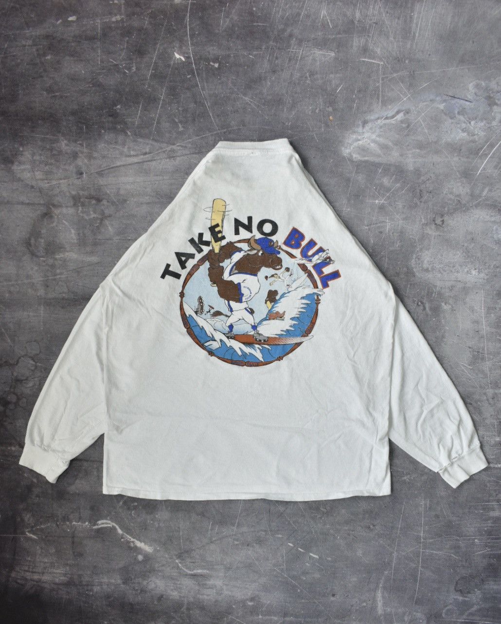 Vintage Distressed Vintage 90s Durham Bulls Long Sleeve T-Shirt Size US XXL / EU 58 / 5 - 1 Thumbnail