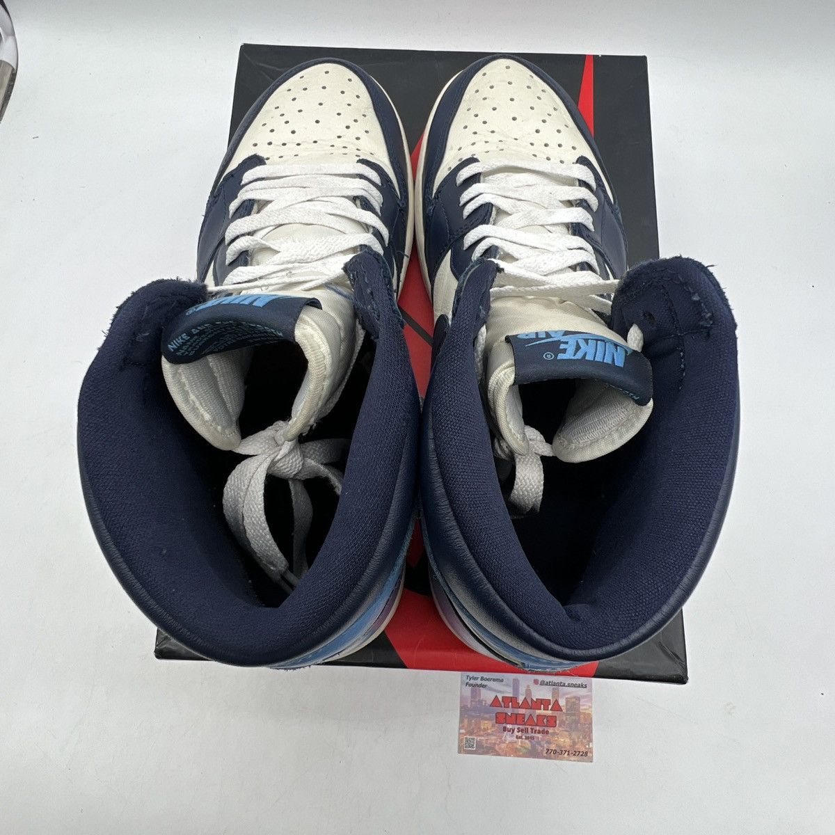Nike Air Jordan 1 high obsidian Size US 13 / EU 46 - 7 Thumbnail