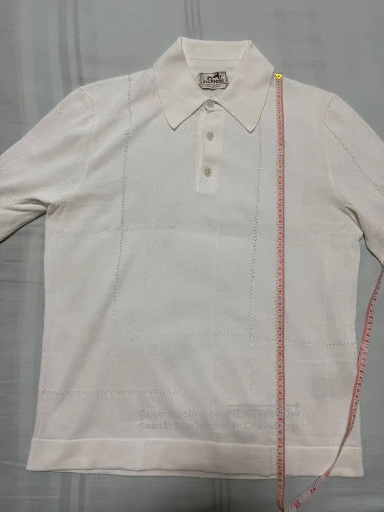Hermes Hermes “Jeu de points sellier” knitted polo shirt. Size US L / EU 52-54 / 3 - 5 Thumbnail