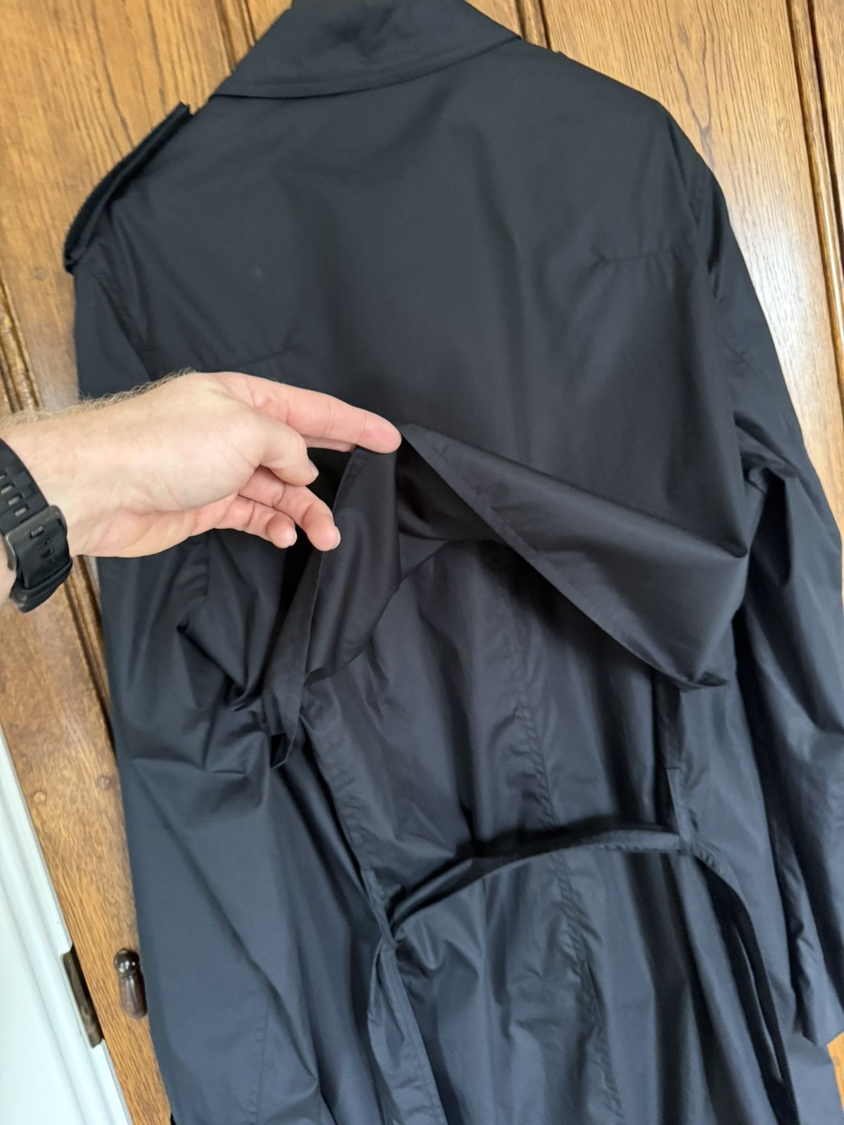 Dior SS10 RARE Dior Homme black mac coat jacket KVA 56 GRAIL Size US XL / EU 56 / 4 - 18 Thumbnail