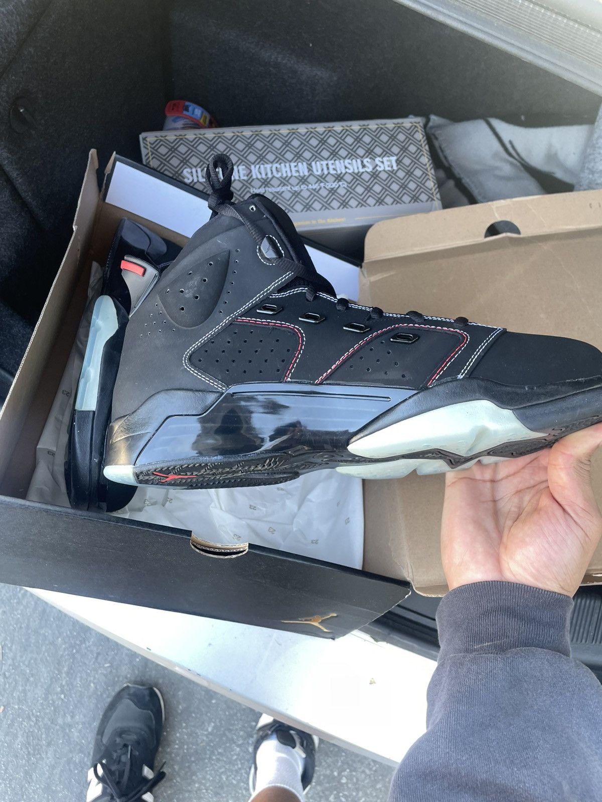 Jordan Brand JORDAN 6-17-23 Black/University Red Size US 13 / EU 46 - 4 Thumbnail