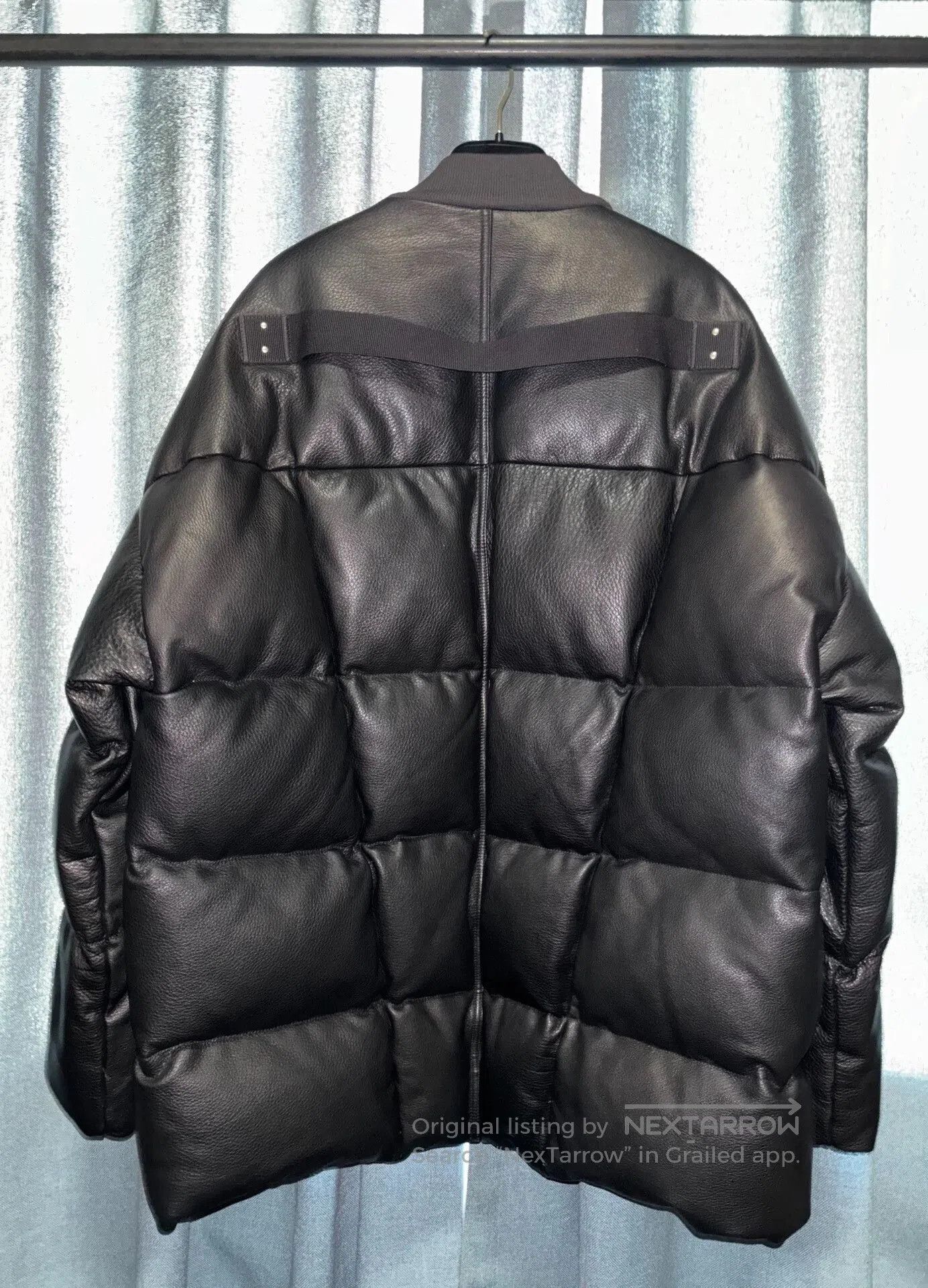 Rick Owens Rick Owens Black Leather Down Jacket. Size US M / EU 48-50 / 2 - 2 Thumbnail