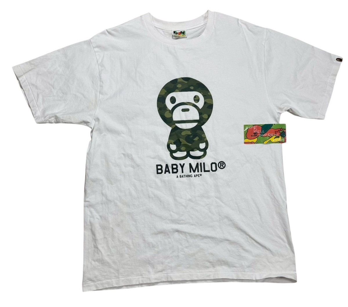 Bape BAPE Milo Greencamo T-shirts White Size US XL / EU 56 / 4 - 1 Thumbnail