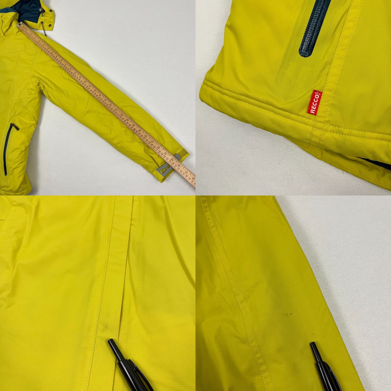 Ecco VINTAGE Cloudveil Jacket Womens L Yellow Ski Snowboard Hooded Snowcore Size L / US 10 / IT 46 - 8 Thumbnail