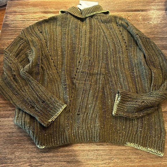 Andersson Bell NEW SSENSE ANDERSSON BELL Khaki Nep Cardigan large Size L / US 10 / IT 46 - 12 Thumbnail