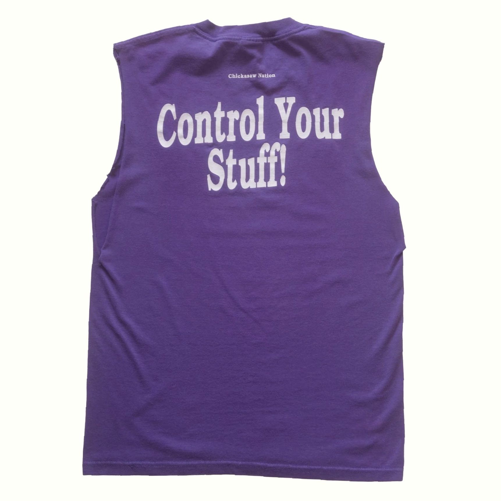 Fruit Of The Loom VINTAGE Fruit of the Loom 90s T-Shirt Tank S Mens Purple Cotton Crew Neck Short Sleeve Size US S / EU 44-46 / 1 - 3 Thumbnail