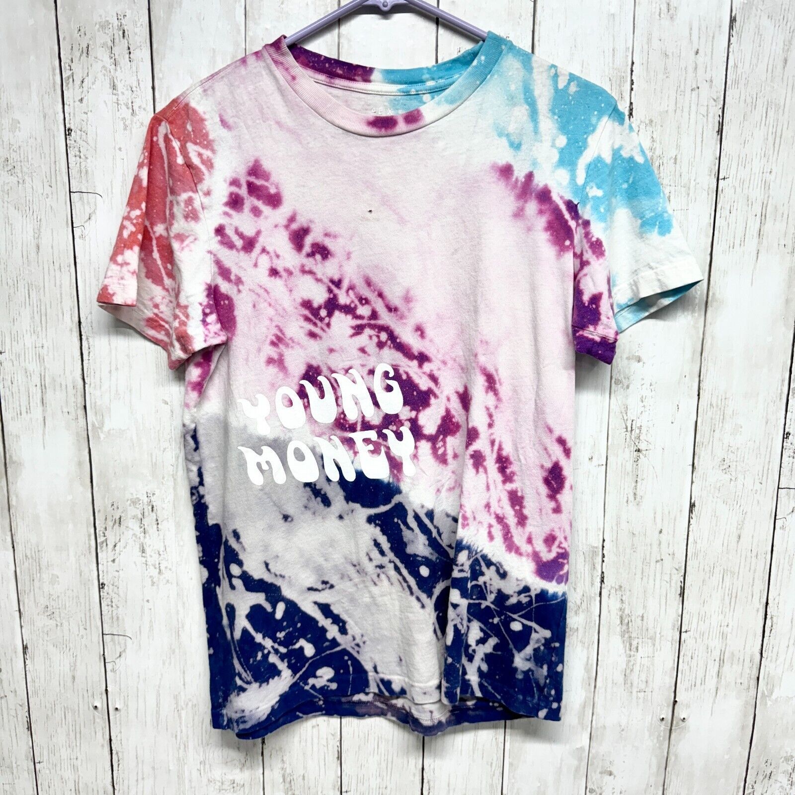 American Eagle Outfitters American Eagle x Young Money Small T-shirt Cotton Tie Dye Size US S / EU 44-46 / 1 - 1 Thumbnail