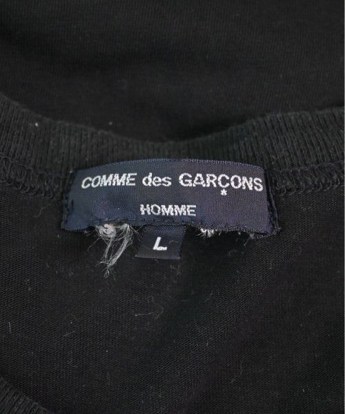 Comme des Garcons Homme T-Shirts Short Sleeve Round Neck Cotton Black Size US L / EU 52-54 / 3 - 8 Thumbnail