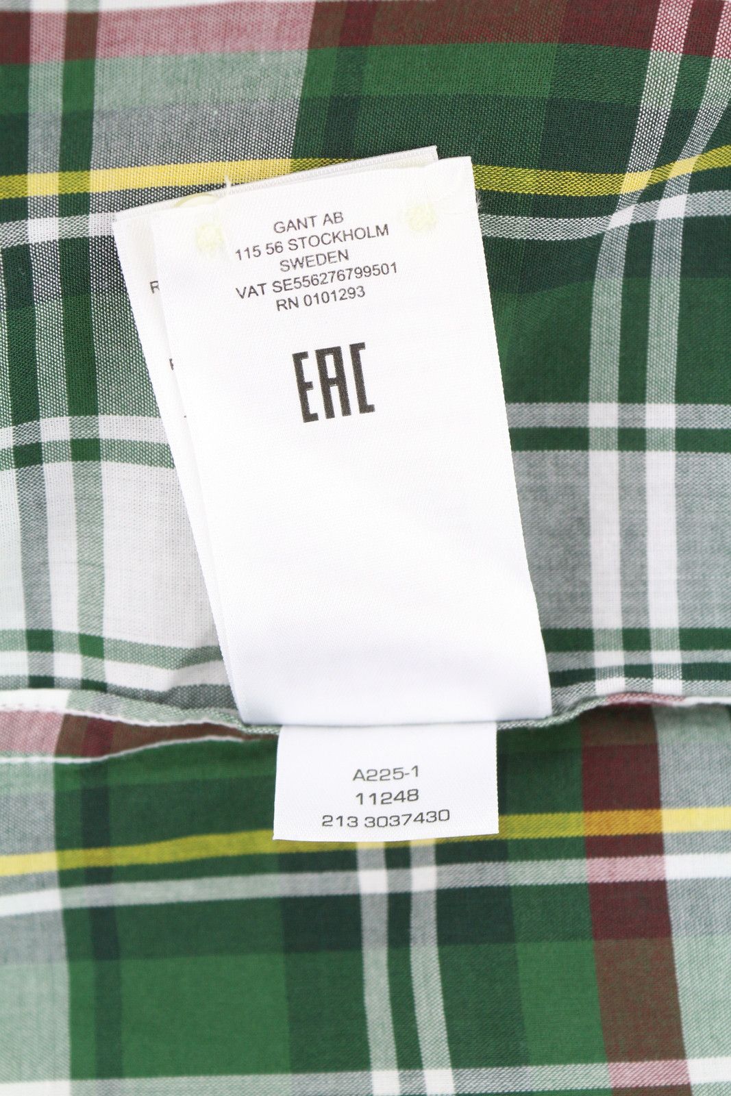 Gant REG UT WASHED CHECK S Eden Green Button-Down 87502 Size US S / EU 44-46 / 1 - 10 Thumbnail