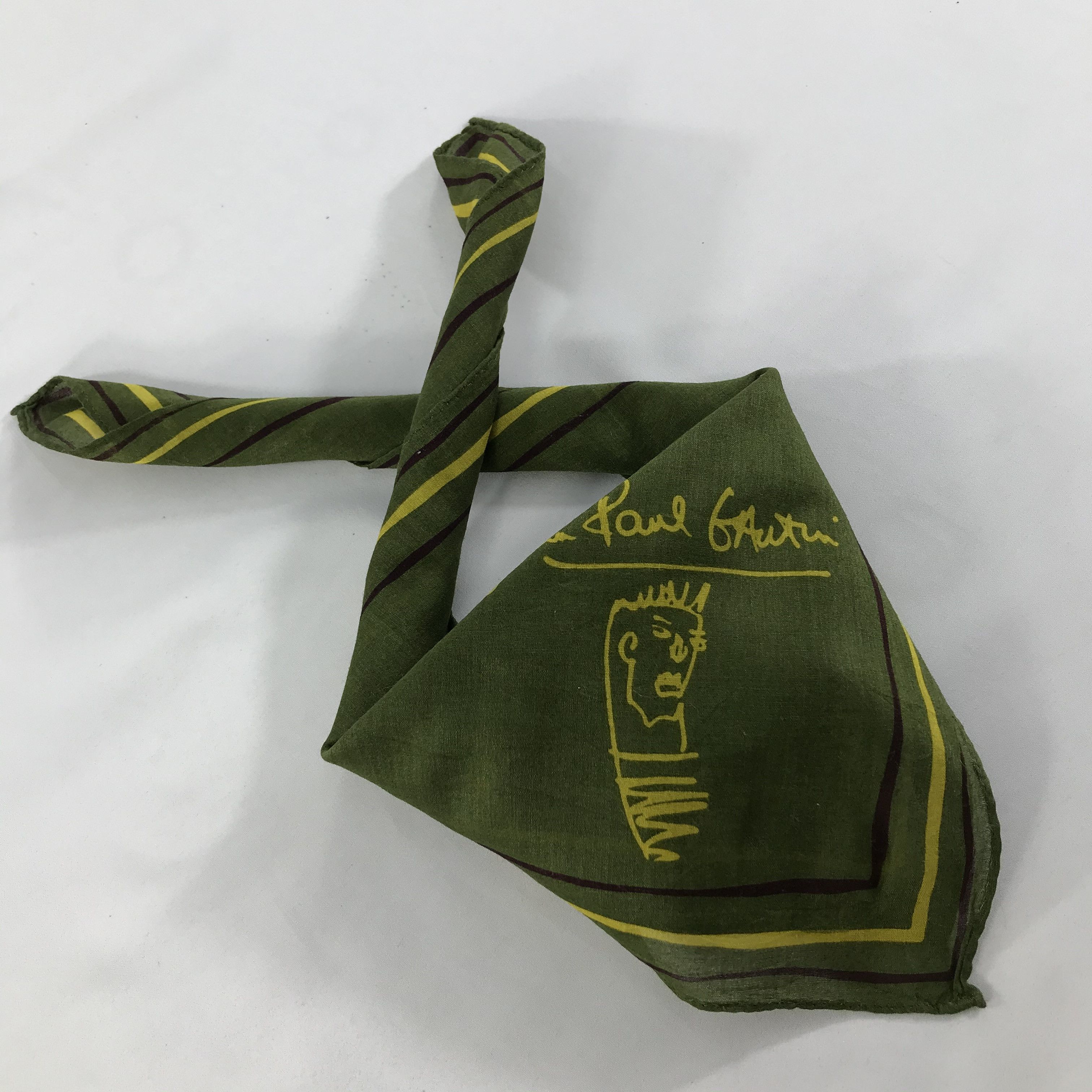 Jean Paul Gaultier × Vintage Jean Paul Gaultier Bandana / Handkerchief/Neckerchief -S1233 Size ONE SIZE - 4 Thumbnail