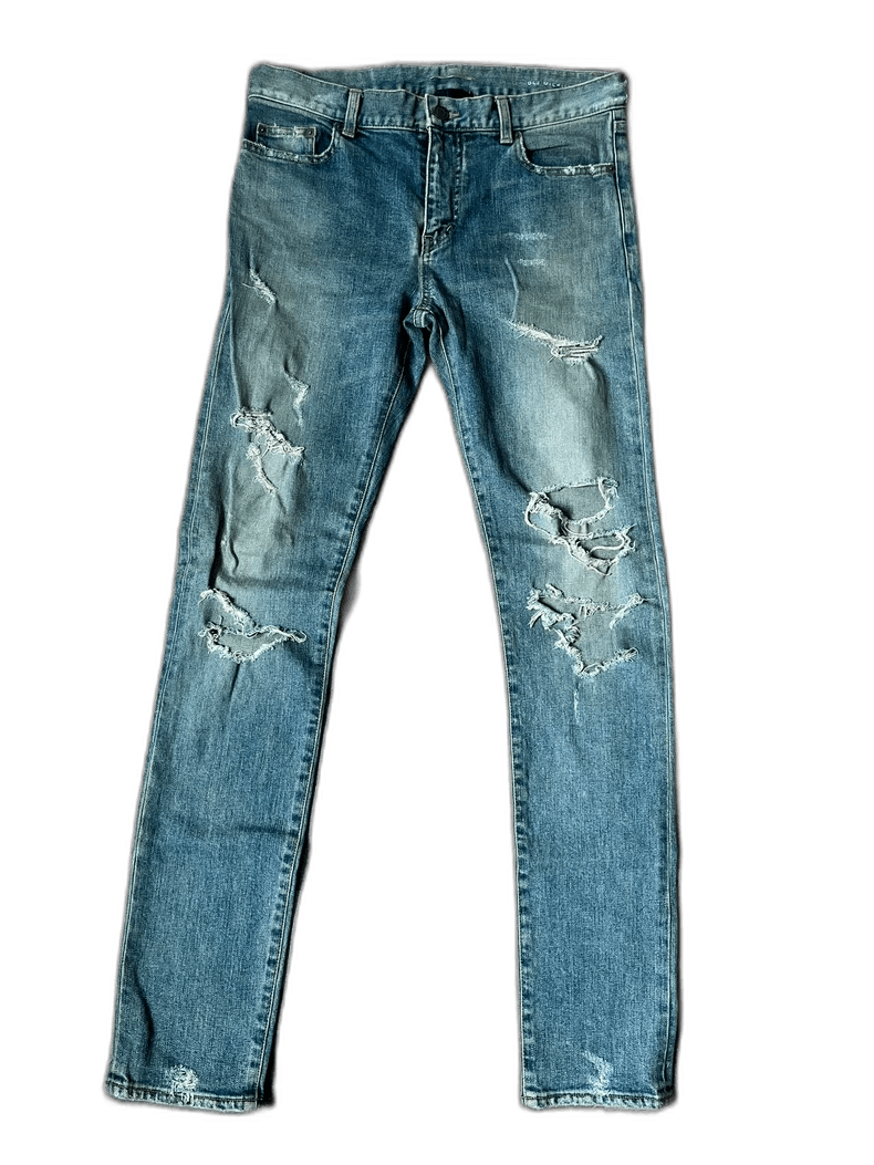 Saint Laurent Paris saint laurent slp classic ripped denim jeans-2507 Size US 31 - 7 Thumbnail