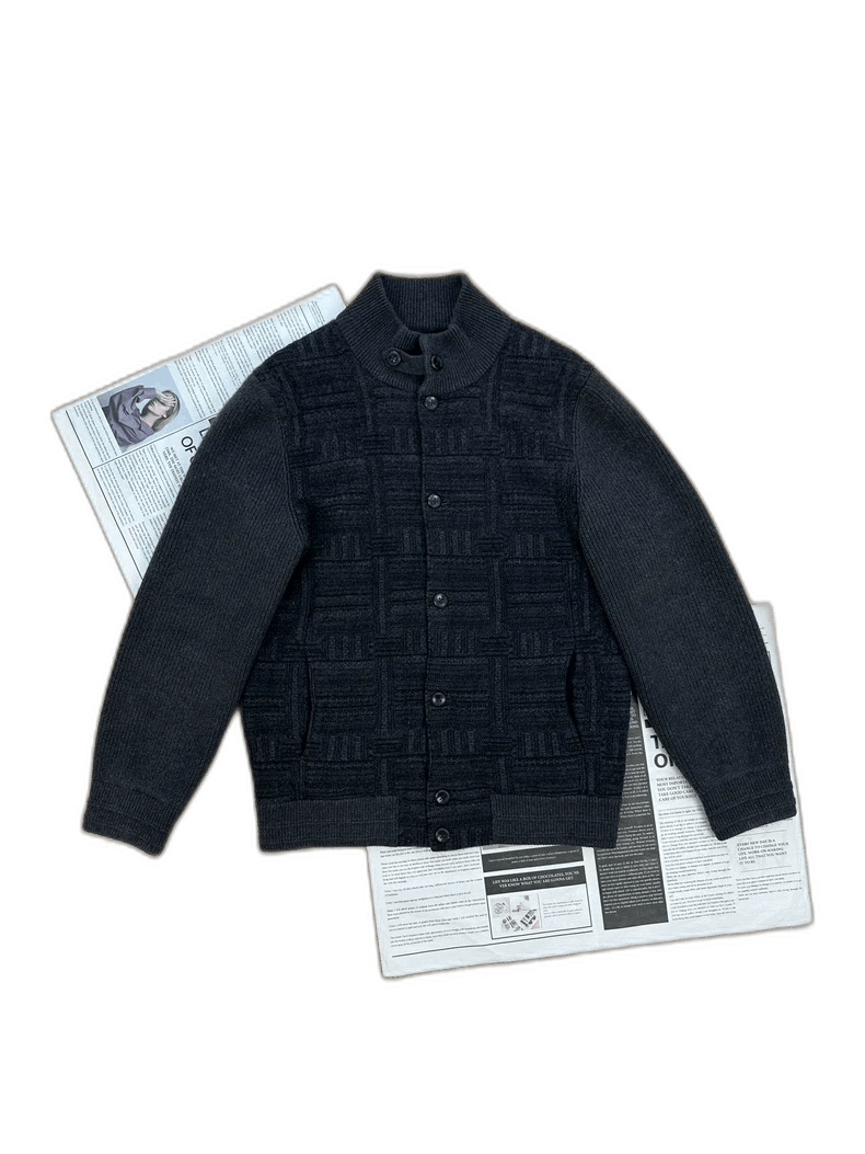 Ermenegildo Zegna Black Cashmere Knit Casual Blazer for Men Size US L / EU 52-54 / 3 - 1 Thumbnail