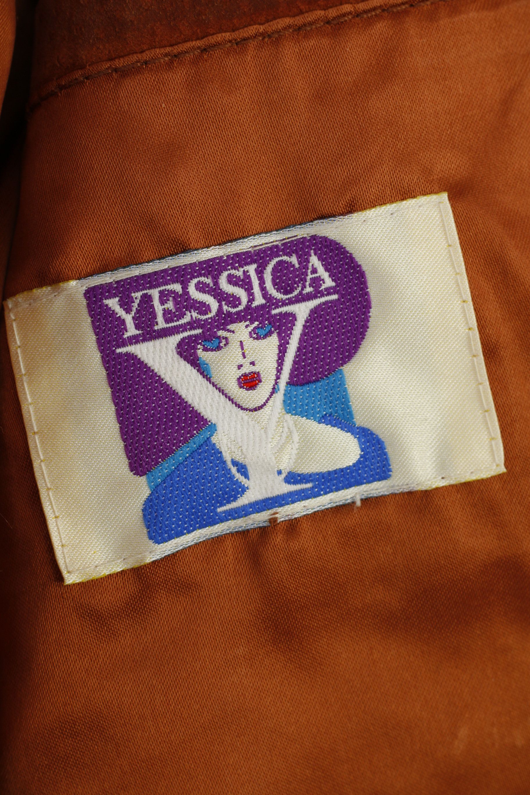 C&A C&A Yessica Women 10 36 S Leather Jacket Shoulder Pads 10870 Size L / US 10 / IT 46 - 6 Thumbnail