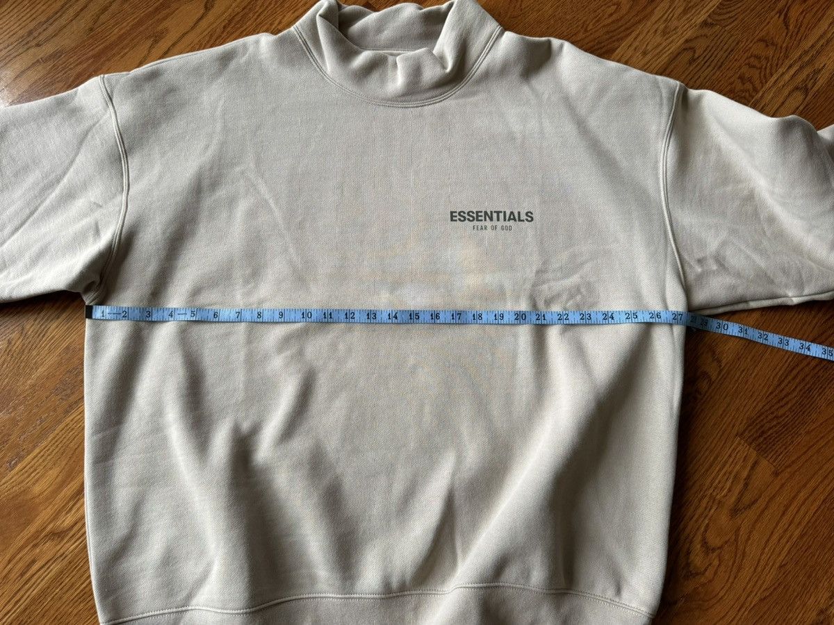 Essentials × FOG × Fear of God XL 3M Pull-Over Mockneck String Sweatshirt Wood Cement Gray Size US XL / EU 56 / 4 - 14 Thumbnail