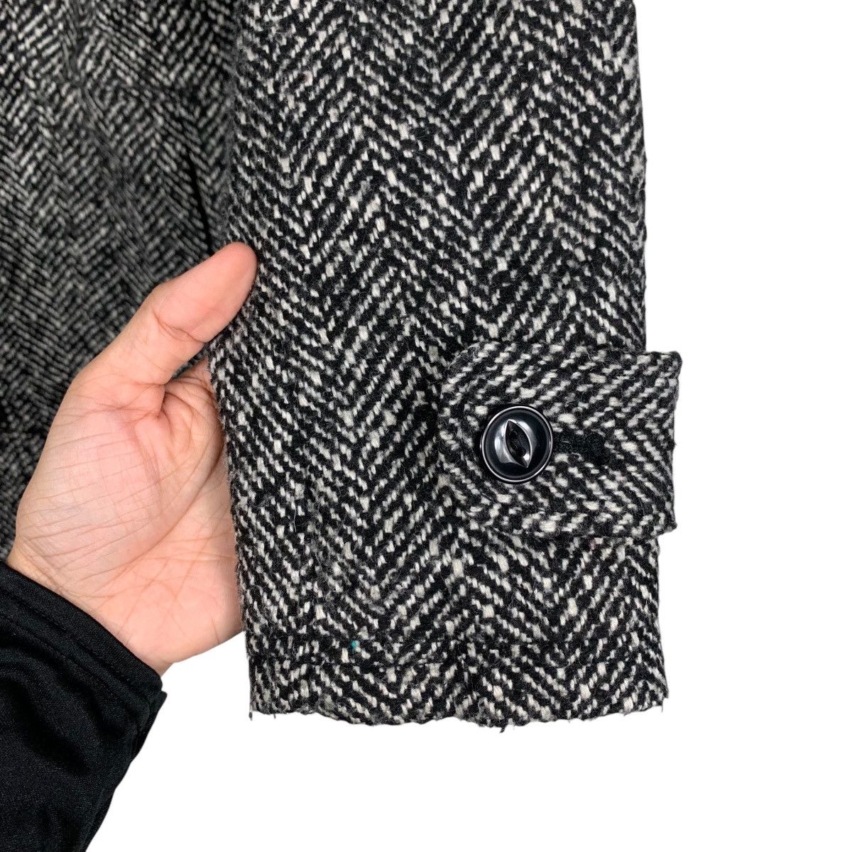 SLY SLY Herringbone Duffle Coat Jacket #1696-C75 Size M / US 6-8 / IT 42-44 - 14 Thumbnail