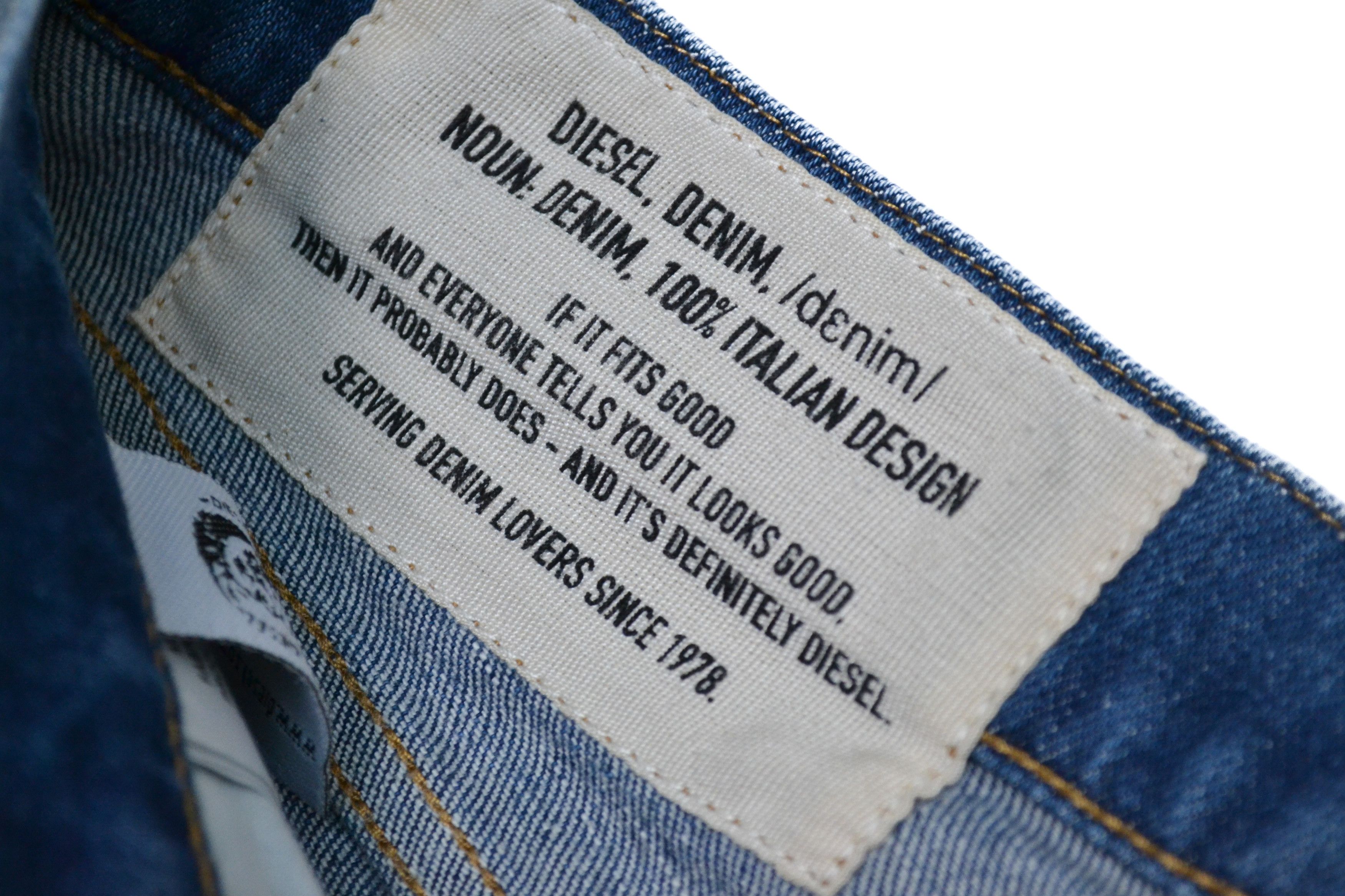 Diesel Diesel D-Strukt Slim 009HH Stretch Men’s Blue Jeans Size US 29 - 4 Thumbnail