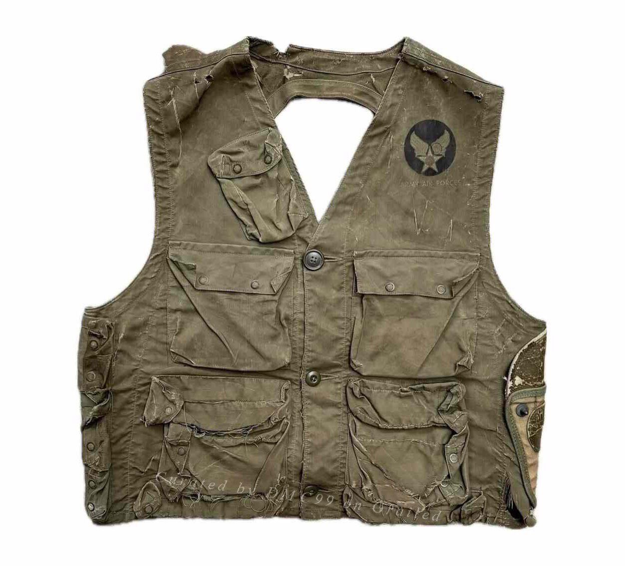 Vintage 1940s USAF C-1 Emergency Sustenance Vest Size US M / EU 48-50 / 2 - 1 Thumbnail