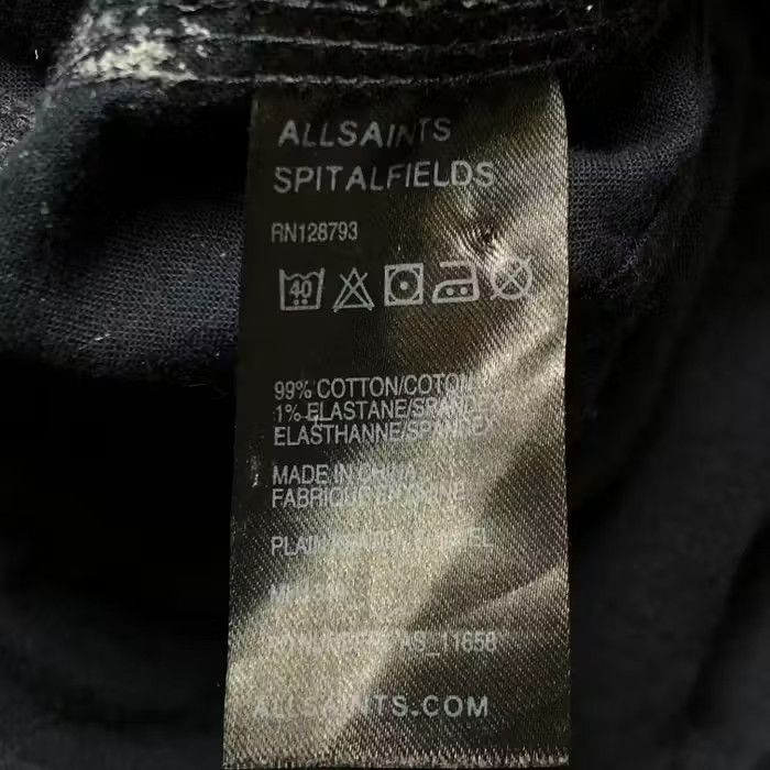 Allsaints Mens Shirt Long Sleeve Allsaints Blue Size M Size US M / EU 48-50 / 2 - 6 Thumbnail