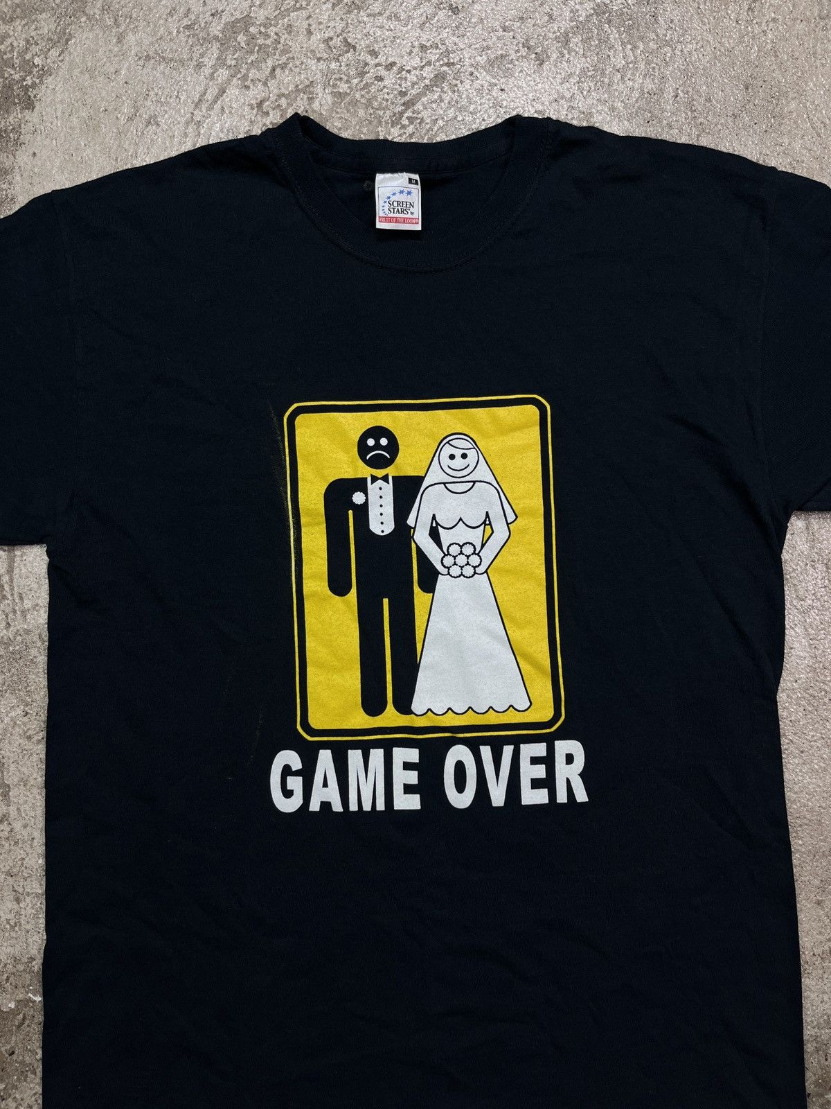Vintage 1990s GAME OVER TEE - LOT № 712 Size US M / EU 48-50 / 2 - 2 Thumbnail