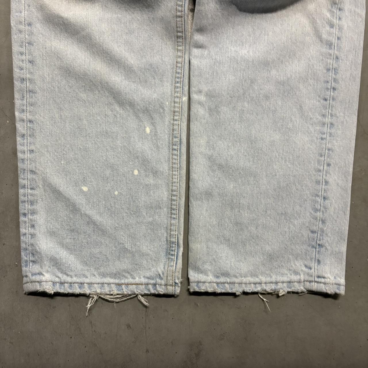 Japanese Brand × Vintage Crazy Vintage Y2K/2000s Grunge Light Wash Distressed Denim Jeans! Size US 38 / EU 54 - 5 Thumbnail