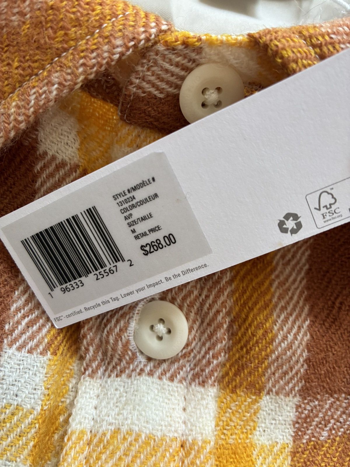 Outerknown NWT Outerknown Wool Blanket Shirt in Alta Vista Plaid Size US M / EU 48-50 / 2 - 2 Thumbnail