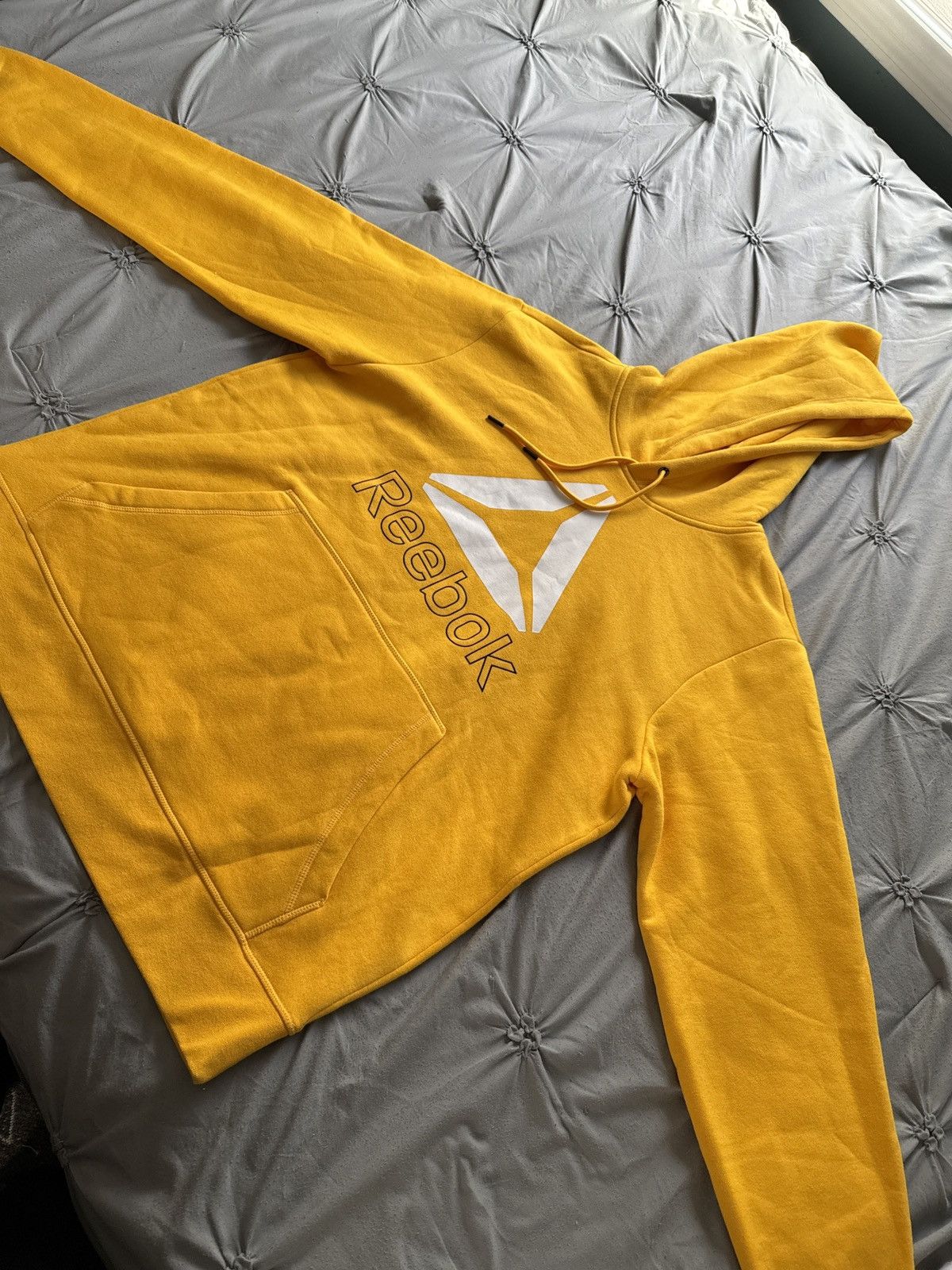 Reebok Yellow Reebok Hoodie Size US L / EU 52-54 / 3 - 2 Thumbnail