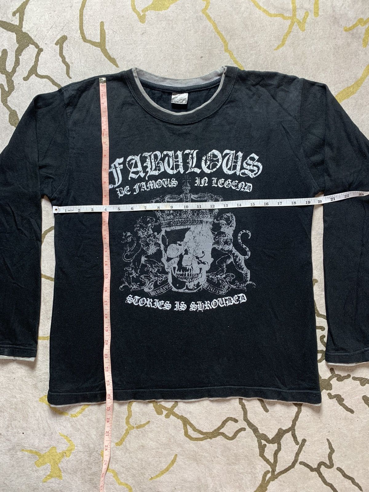 Japanese Brand GOTHIC PUNK SKULL PORTARTHUR DOUBLE LAYER LONGSLEEVE Size US M / EU 48-50 / 2 - 4 Thumbnail