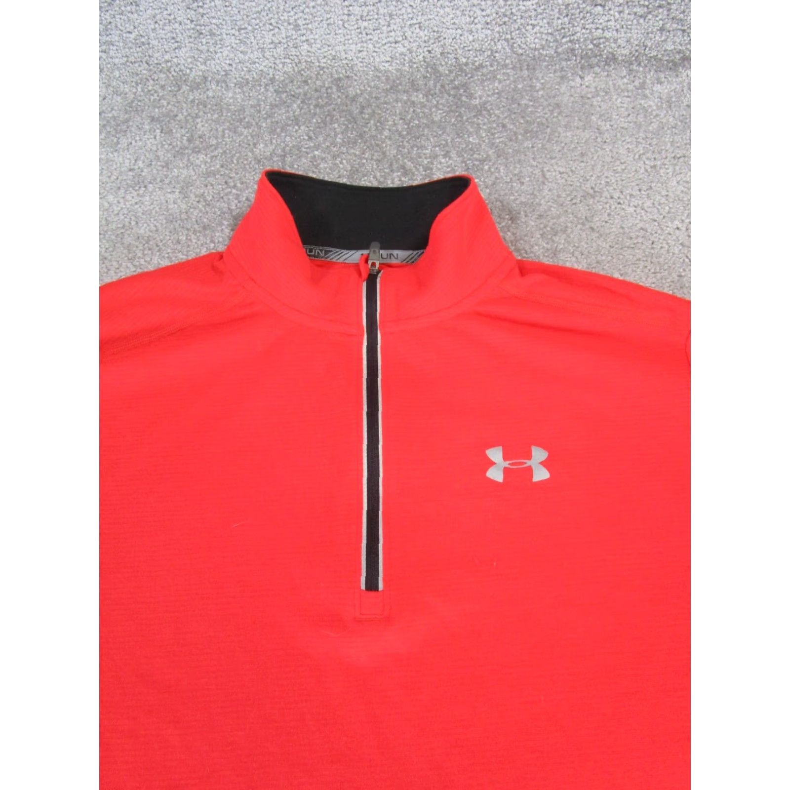 Under Armour Under Armour HeatGear Sweatshirt Running Quarter Zip Red XL Mens Size US XL / EU 56 / 4 - 2 Thumbnail