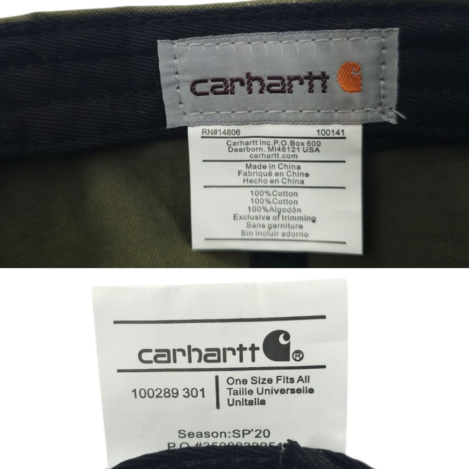 Carhartt Carhartt Strapback OSFA Cap Hat Trucker Baseball Logo Patch Size ONE SIZE - 8 Thumbnail