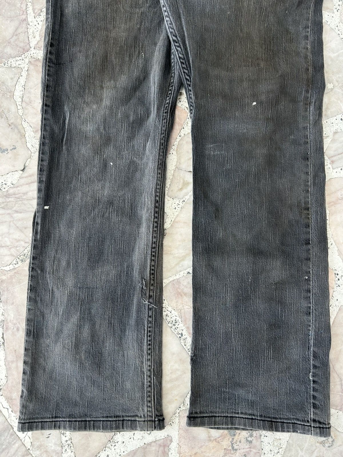 Levi's Levis 514 Denim Vintage Faded Black Trousers Size US 38 / EU 54 - 3 Thumbnail