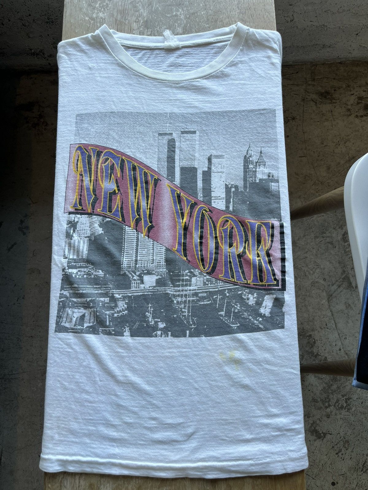 Vintage Vintage NEW YORK Photo 90’s TSHIRT Size US XL / EU 56 / 4 - 3 Thumbnail