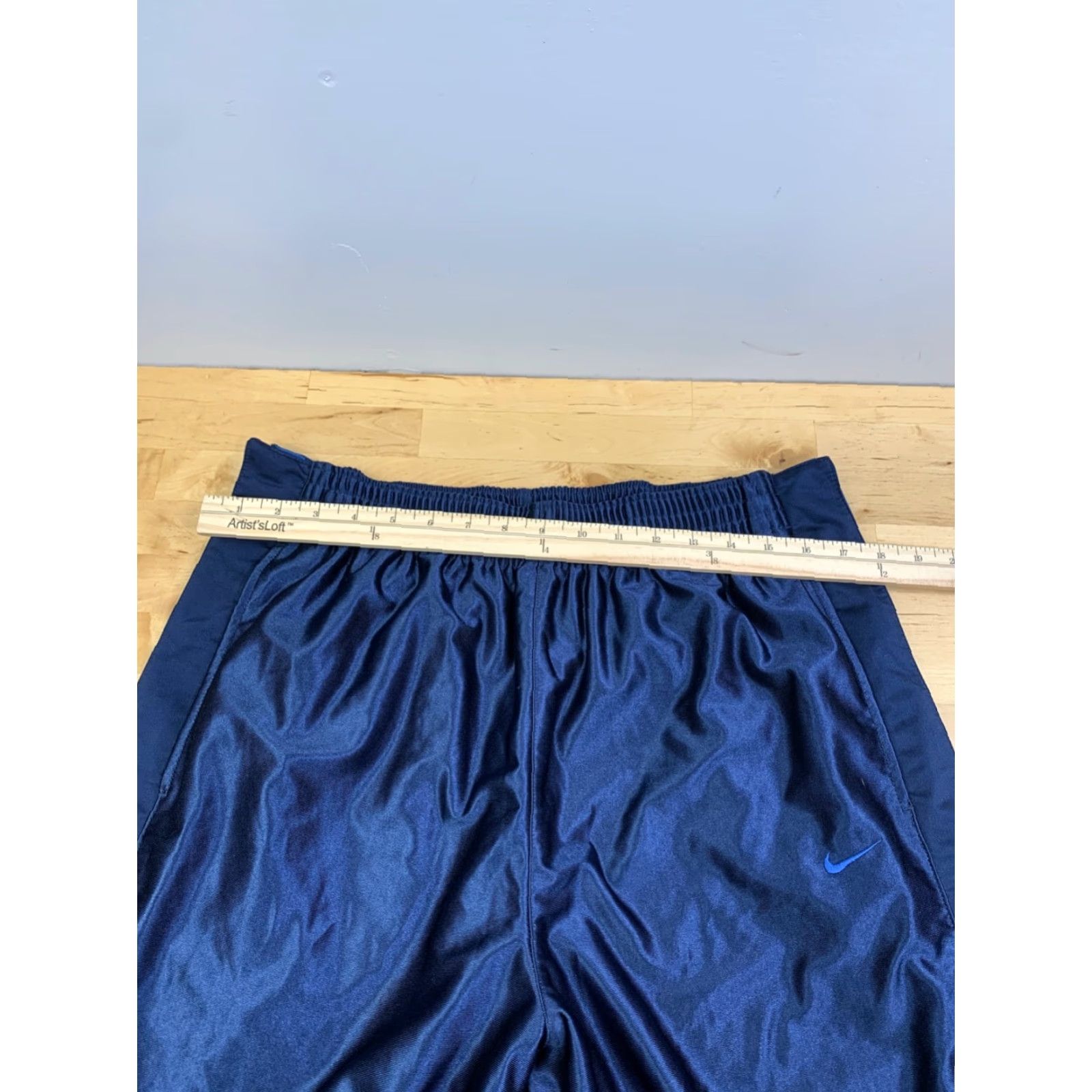 Nike VINTAGE Nike Breakaway Warmup Pants Mens XL Blue Basketball Track Pants Buttoned Side | Nike Men XL Blue Pants Vintage Breakaway Warmup Size US 36 / EU 52 - 5 Thumbnail