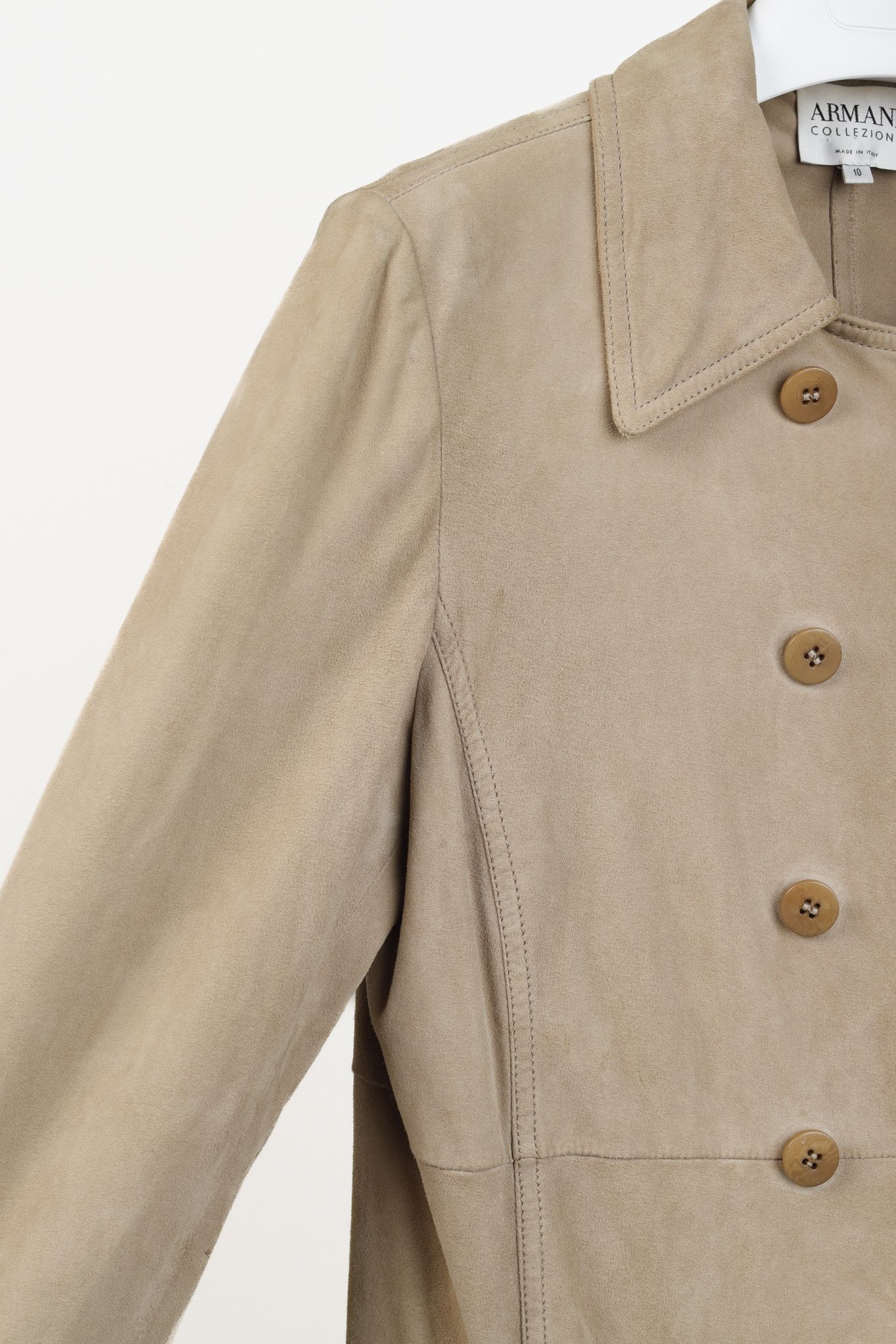 Armani Collezioni Armani Collezioni 2004 Tan Suede Jacket Size L / US 10 / IT 46 - 5 Thumbnail