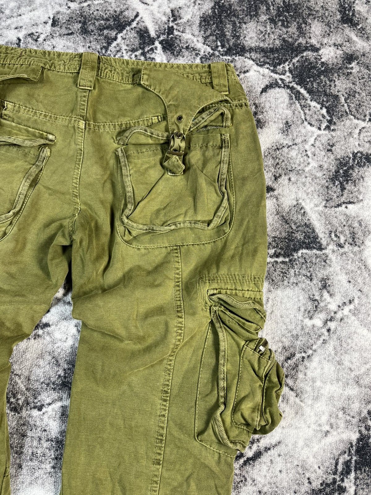 Other Olive Multi Pocket Cargo Pants Size 36 Fit 34 Size US 34 / EU 50 - 17 Thumbnail