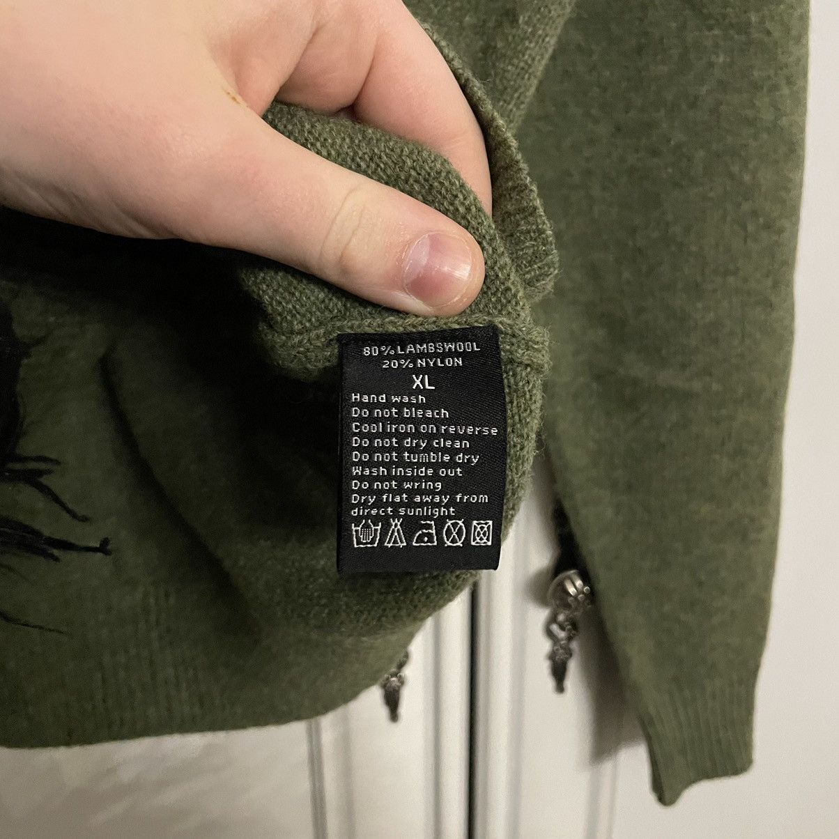 Katharine Hamnett London Katharine Hamnett Junya Watanabe Style Mohair Wool Cardigan Size US XL / EU 56 / 4 - 5 Thumbnail