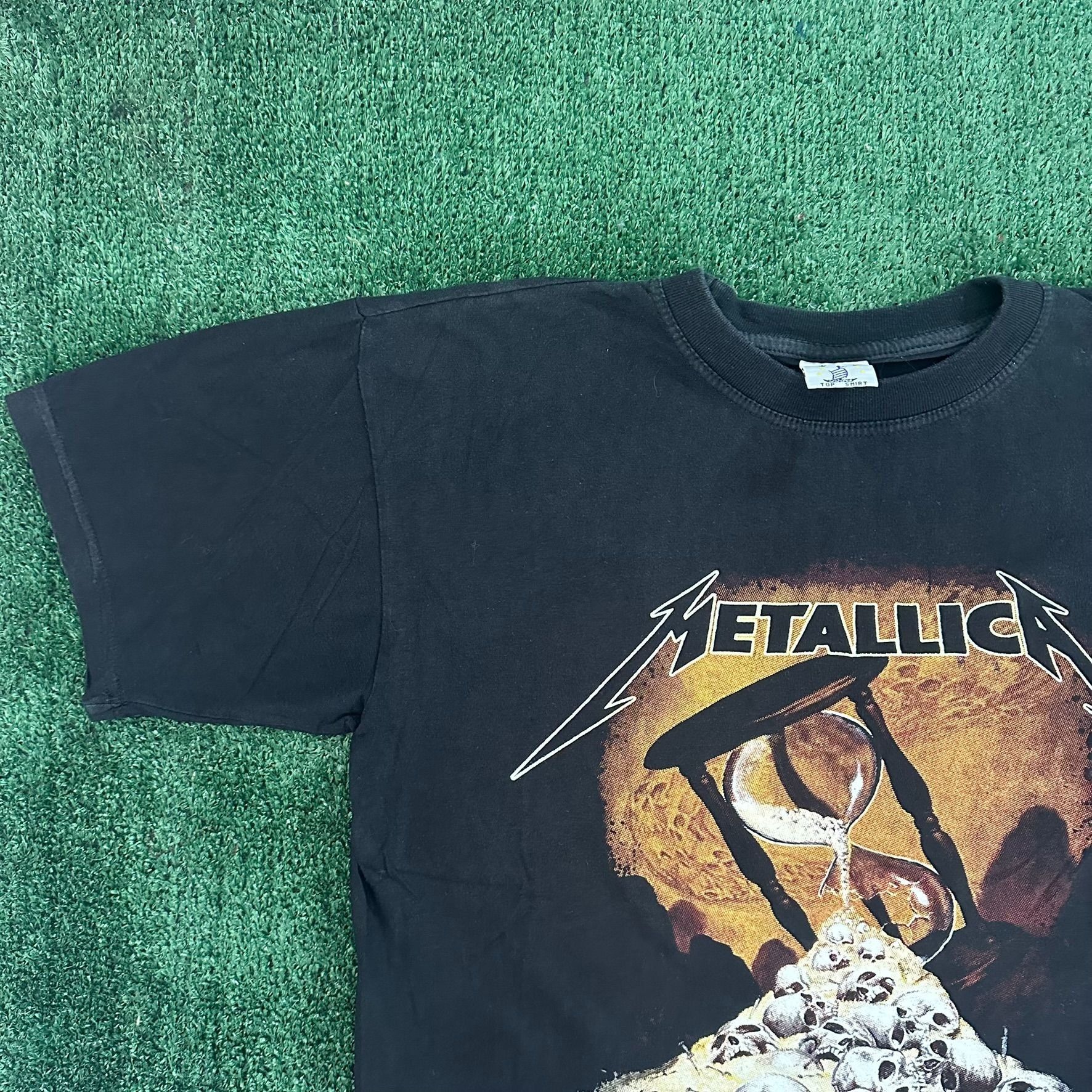 Metallica Vintage 90s Metallica Band T-Shirt Skull Hourglass Metal Tee Size US L / EU 52-54 / 3 - 4 Thumbnail