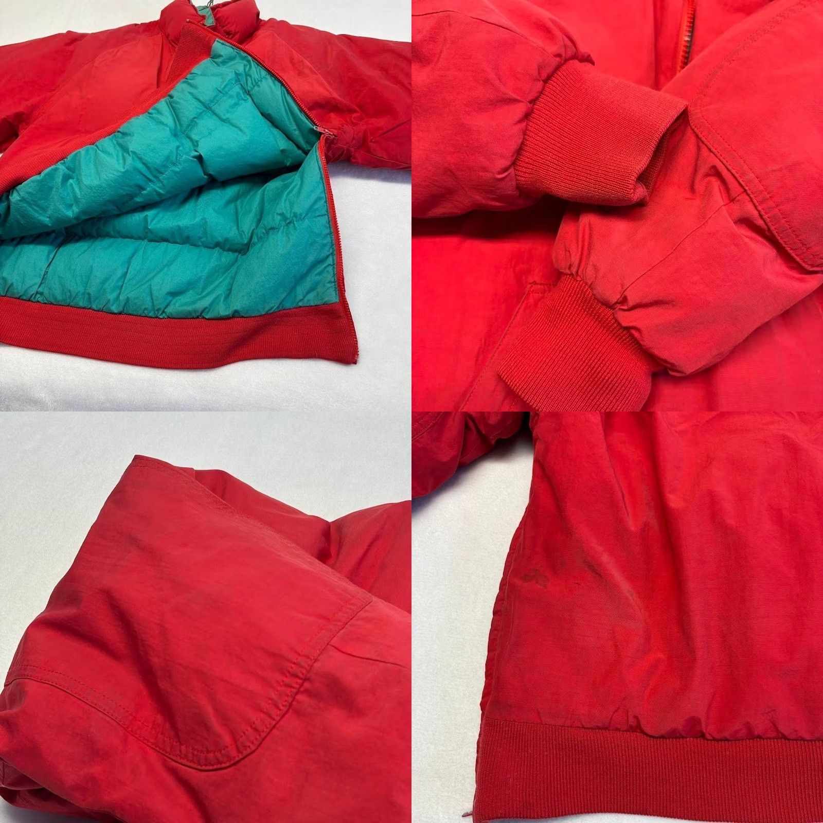 Lands' End Lands' End Vintage Down Jacket Red Pullover Anorak Puffer 1/4 Zip Ski Jacket M Men Jacket Size US M / EU 48-50 / 2 - 9 Thumbnail