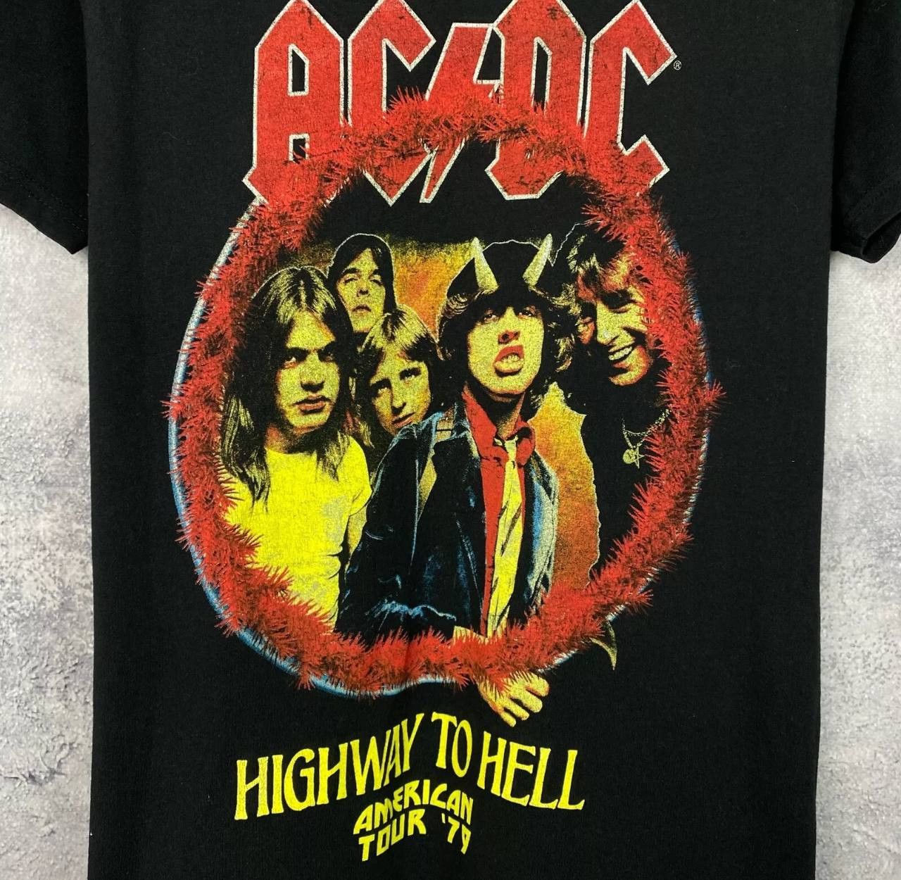 AC/DC ACDC Highway To Hell Tee Men's Size M Black Short Sleeve ` Size US M / EU 48-50 / 2 - 4 Thumbnail