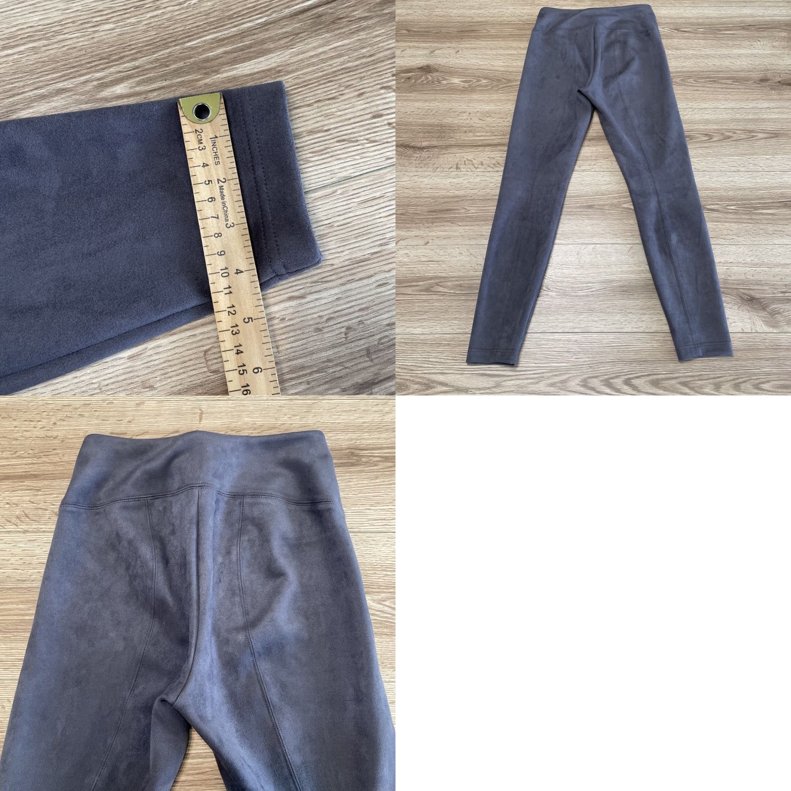 White House Black Market VINTAGE White House Black Market Women Leggings Ankle Stretch Suede Gray Size 8 Size 30" / US 8 / IT 44 - 8 Thumbnail