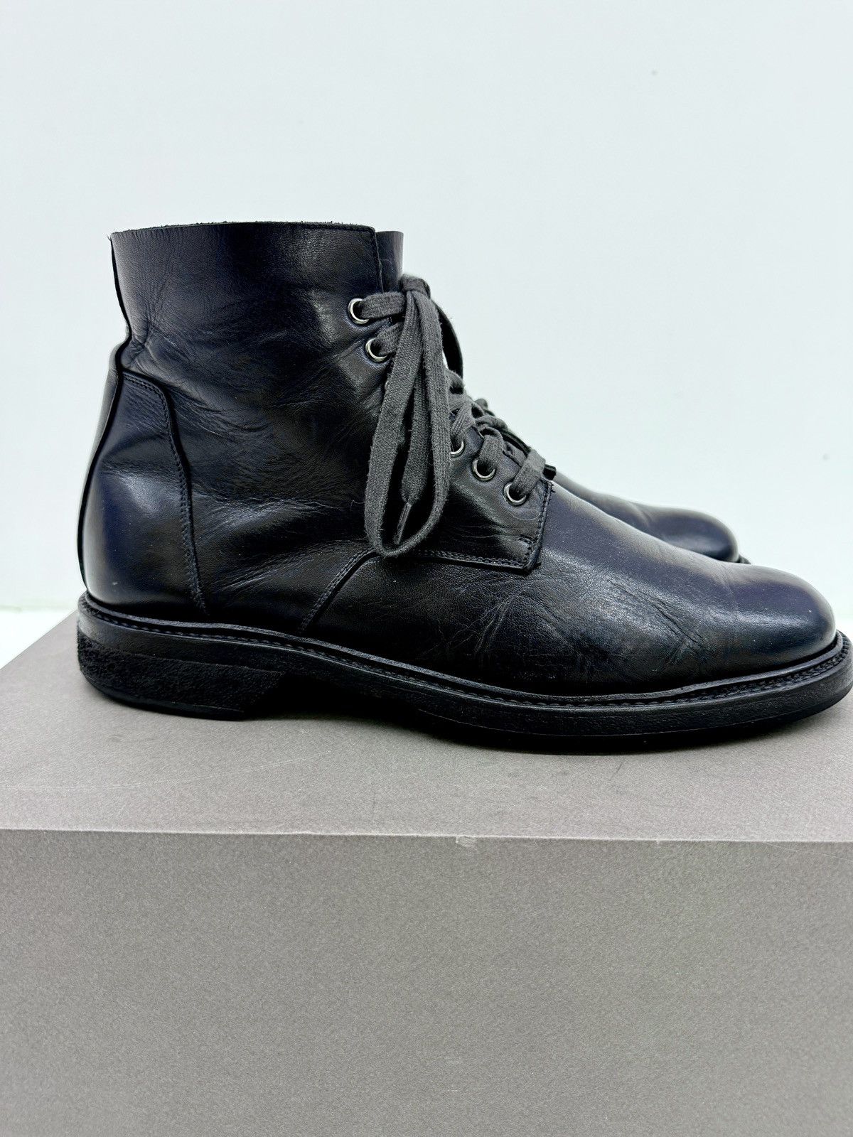 Rick Owens Rick Owens Black CHUKKA SLIM ARMY size 44 Size US 11 / EU 44 - 2 Thumbnail
