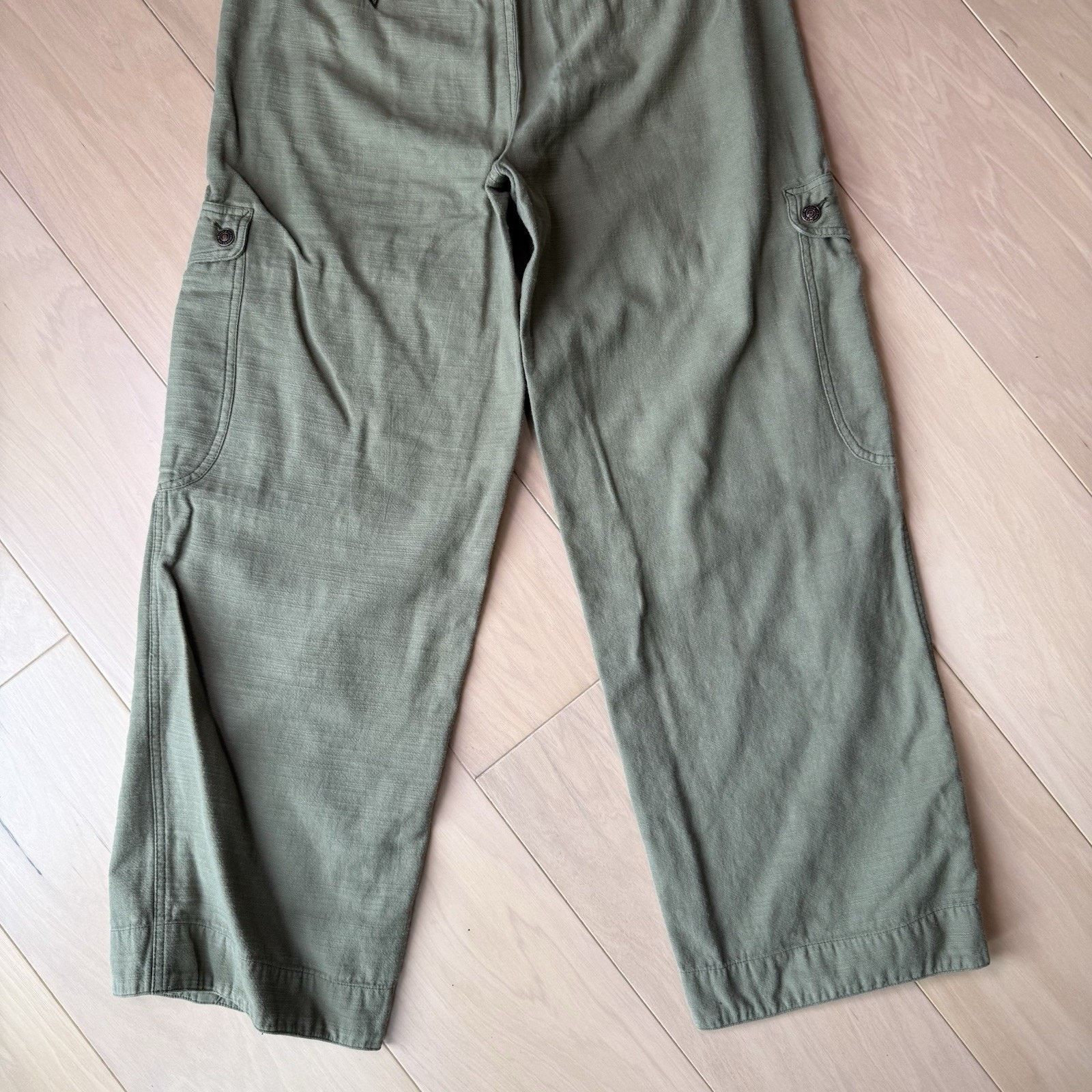 Free People Free People Tahiti Pull On Cargo Pants Medium Green Baggy Size 30" / US 8 / IT 44 - 10 Thumbnail