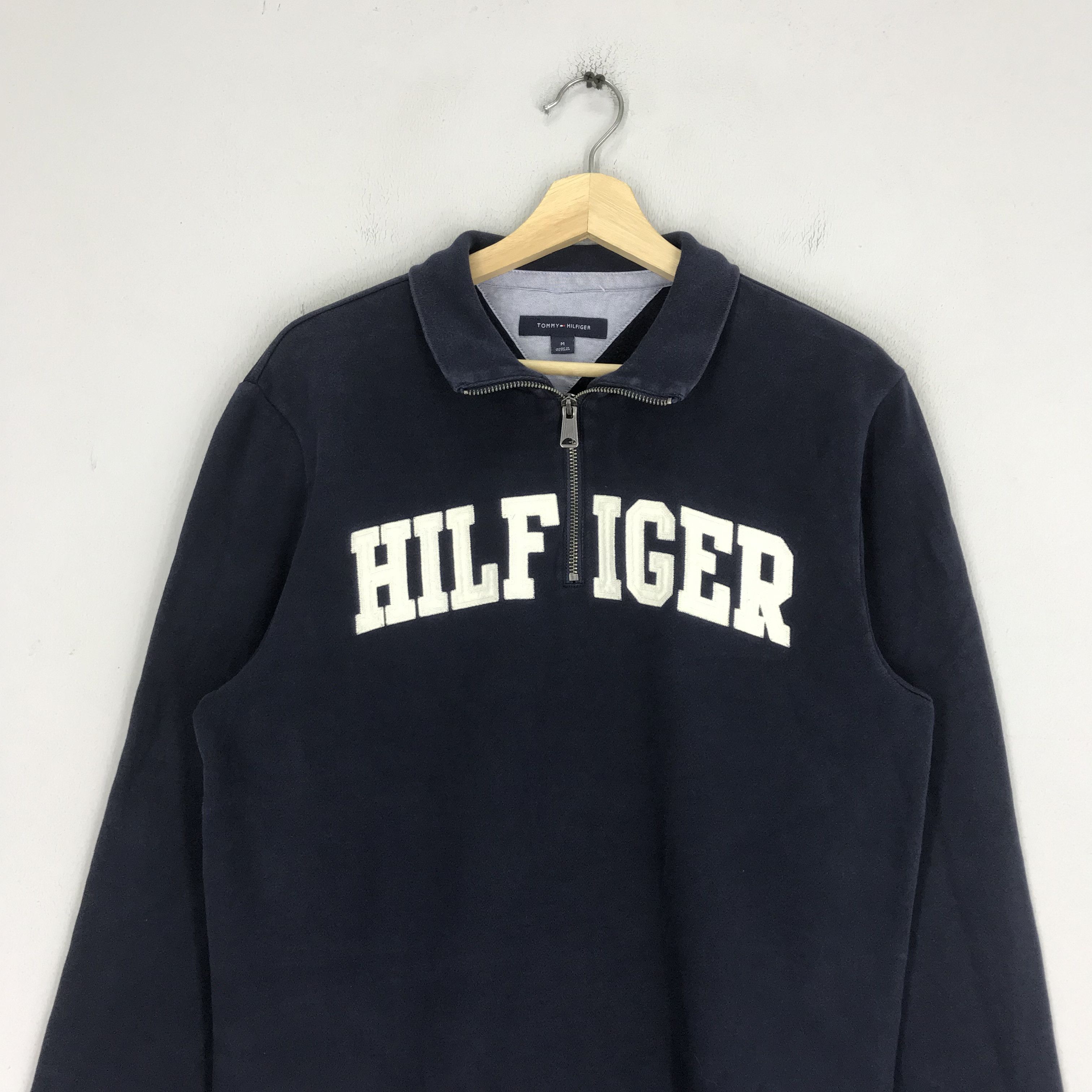Tommy Hilfiger Vintage Tommy Hilfiger Blue Sweatshirt - 72 Size US M / EU 48-50 / 2 - 2 Thumbnail