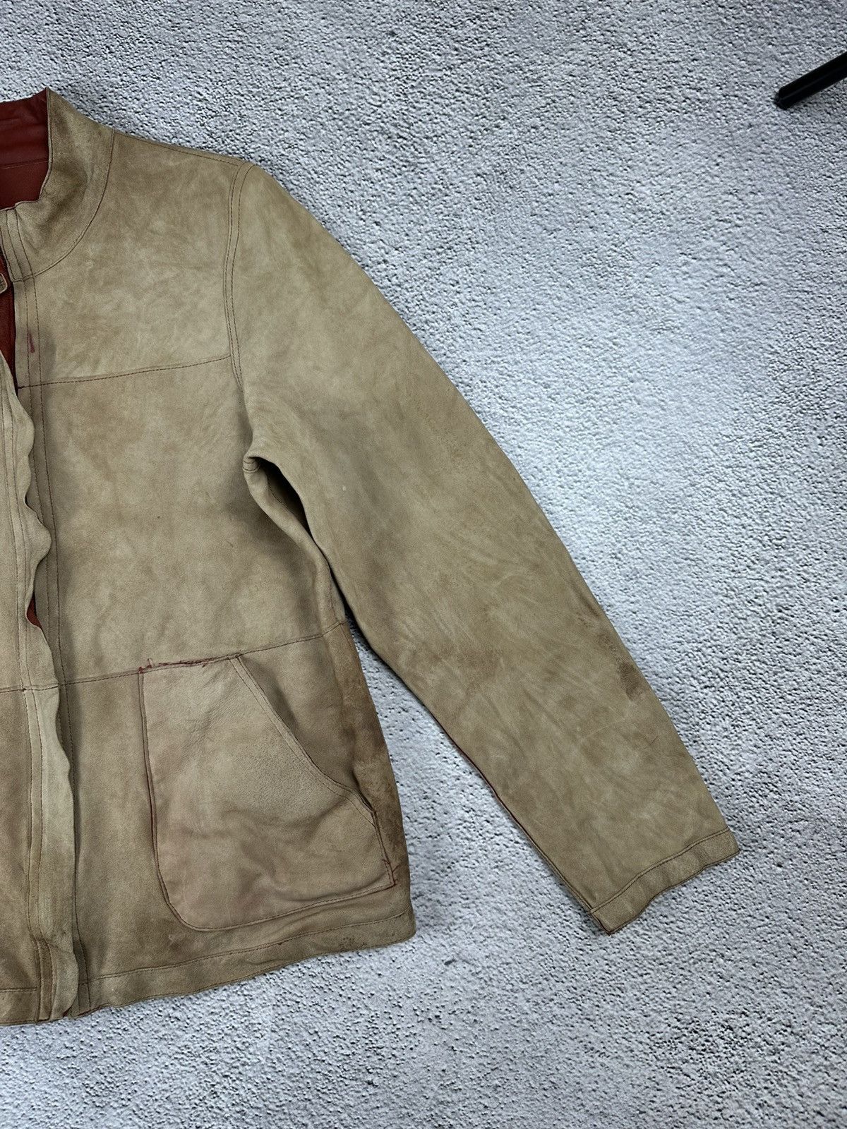 Genuine Leather Double-Sided Leather Jacket Diesel Style Reversible Faded Size M / US 6-8 / IT 42-44 - 8 Thumbnail